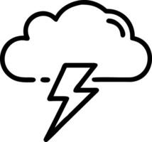 Powerful Lightning Strikes in the Cloud vector