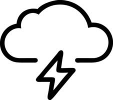 Dynamic Cloud with Lightning Design vector