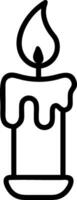 Unique Candle and Holder Concept vector