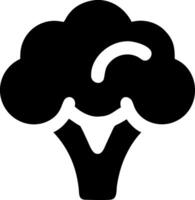 Minimalist Broccoli Graphic Design vector
