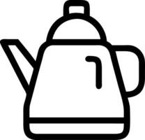 Minimalist Kettle Drawing with Chalk Texture vector