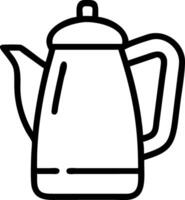 Retro Kettle Drawing with a Chalkboard Aesthetic vector