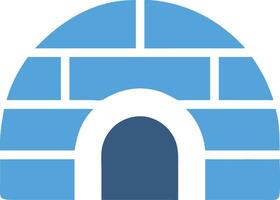 Eskimo Igloo with an Open Entrance vector