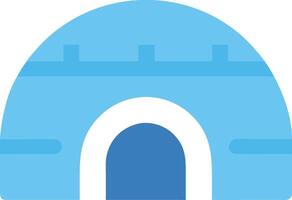 Cute and Cartoon-Style Igloo Design vector