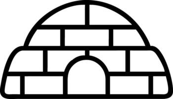 Hand-Drawn Ice Igloo Sketch vector