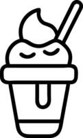 Melting Ice Cream Artwork with Dripping Effect vector