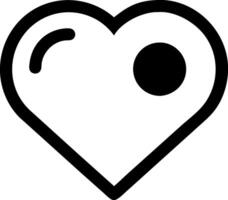 Bold Heart Concept with Clean Lines vector