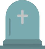 Simple and Stylish Grave Stone Drawing vector