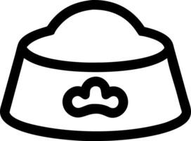 Modern Dog Bowl Design with Clean Lines vector