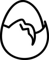 Abstract Cracked Egg with Unique Shapes vector
