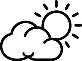 Simple Cloud and Sun Design with Bright Hues vector