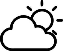 Artistic Cloud and Sun with a Dreamy Atmosphere vector