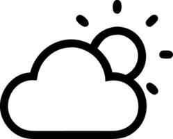 Peaceful Cloud and Sun with Soft Colors vector