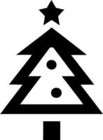 Rustic Christmas Tree with Pinecones vector