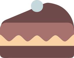 Modern Chocolate Cake with Minimalist Style vector