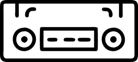 Retro Stereo Cassette Player Concept vector