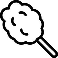 Cute Cartoon Candy Floss with Smiling Face vector