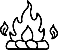 Glowing Charcoal Pile Illustration vector