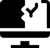 Retro Computer with Broken Parts vector