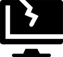 Flickering Screen and Broken Keyboard Design vector