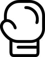 Abstract Red Boxing Glove Concept vector