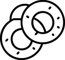Soft and Fluffy Bagel Illustration vector