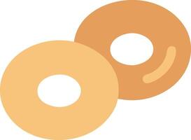 Bold and Vibrant Bagel Pattern vector