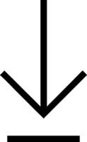 Abstract Downward Arrow Artwork vector