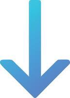 Stylish Arrow Pointing Down Graphic vector