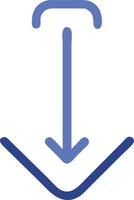Bold Arrow Pointing Down Design vector