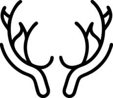 Deer Antlers with Intricate Details vector