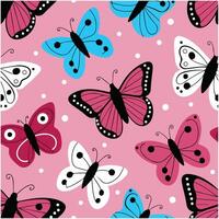 Seamless butterfly pattern vector