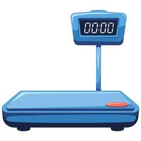 Flat design weighing scales vector