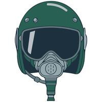 Pilot helmet icon simple vector