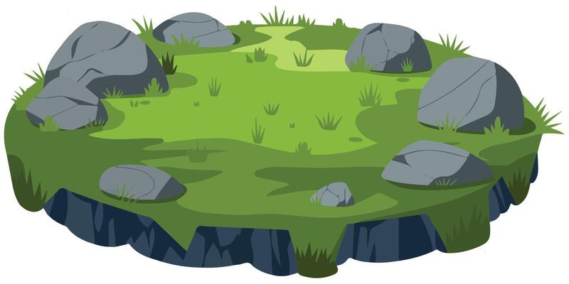 Grassy landscape icon