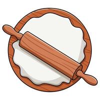 Flour dough icon for web design vector