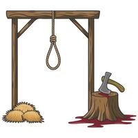 Execution place illustration vector