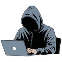 Hacker attack concept vector