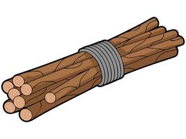 Stick and bunch of sticks vector