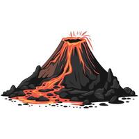 Lava flow illustration vector