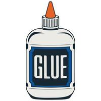 Bottle of latex glue vector