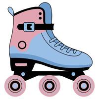 Skating illustration on white background vector