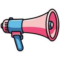 Megaphone icon on white background vector