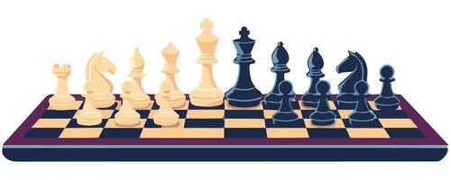 Chess board game vector
