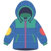 Jacket on white background vector