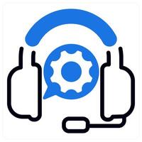 helpline in blue duo line vector