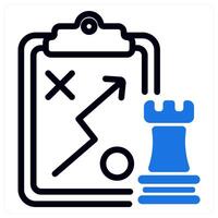 tactics in blue duo line vector