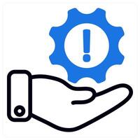 information support in blue duo line vector