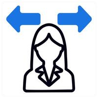 confusion in blue duo line vector