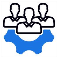 expert team in blue vector